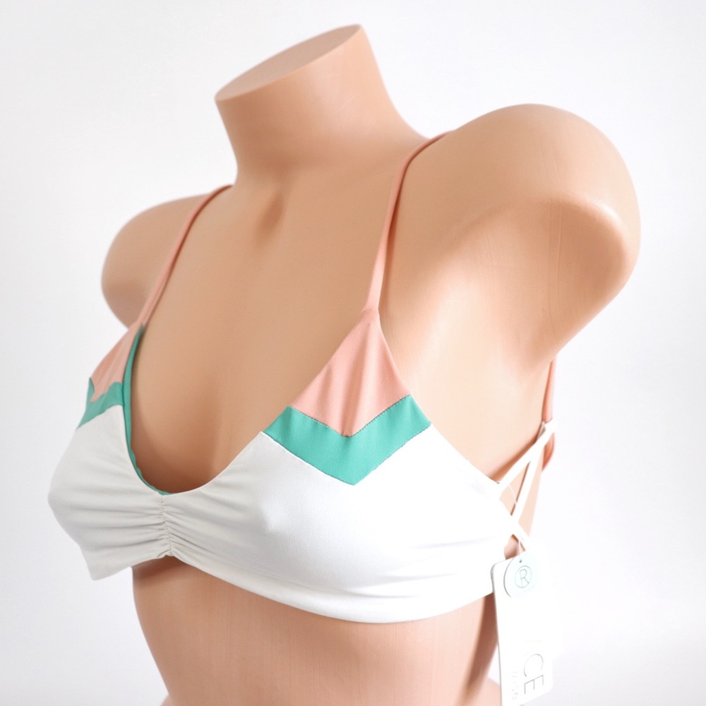 L*Space Haley Color Blocked Strappy Bikini Top - Picture 5 of 8